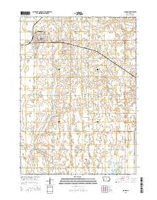 Clarion Iowa Current topographic map, 1:24000 scale, 7.5 X 7.5 Minute, Year 2015