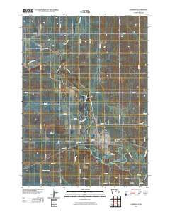 Clarksville Iowa Historical topographic map, 1:24000 scale, 7.5 X 7.5 Minute, Year 2010