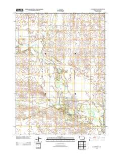 Clarksville Iowa Historical topographic map, 1:24000 scale, 7.5 X 7.5 Minute, Year 2013