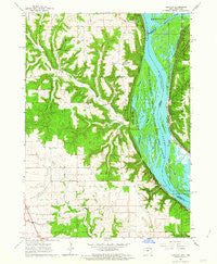 Clayton Iowa Historical topographic map, 1:24000 scale, 7.5 X 7.5 Minute, Year 1962
