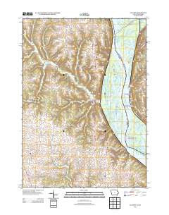 Clayton Iowa Historical topographic map, 1:24000 scale, 7.5 X 7.5 Minute, Year 2013