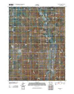 Clearfield Iowa Historical topographic map, 1:24000 scale, 7.5 X 7.5 Minute, Year 2010