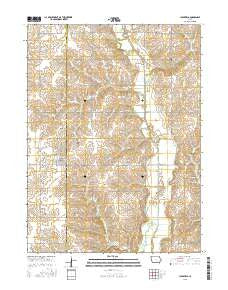 Clearfield Iowa Current topographic map, 1:24000 scale, 7.5 X 7.5 Minute, Year 2015