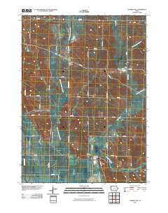 Climbing Hill Iowa Historical topographic map, 1:24000 scale, 7.5 X 7.5 Minute, Year 2010