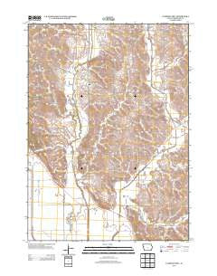 Climbing Hill Iowa Historical topographic map, 1:24000 scale, 7.5 X 7.5 Minute, Year 2013