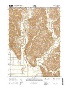 Climbing Hill Iowa Current topographic map, 1:24000 scale, 7.5 X 7.5 Minute, Year 2015