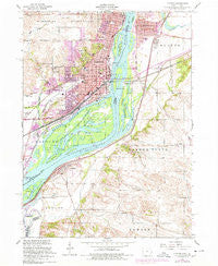 Clinton Iowa Historical topographic map, 1:24000 scale, 7.5 X 7.5 Minute, Year 1953