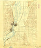 Clinton Iowa Historical topographic map, 1:62500 scale, 15 X 15 Minute, Year 1891