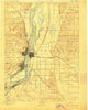 Clinton Iowa Historical topographic map, 1:62500 scale, 15 X 15 Minute, Year 1894