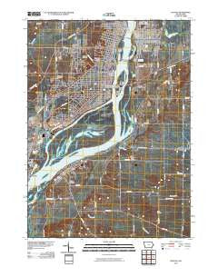 Clinton Iowa Historical topographic map, 1:24000 scale, 7.5 X 7.5 Minute, Year 2010