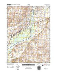 Clinton Iowa Historical topographic map, 1:24000 scale, 7.5 X 7.5 Minute, Year 2013