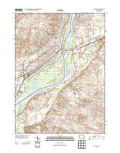 Clinton Iowa Historical topographic map, 1:24000 scale, 7.5 X 7.5 Minute, Year 2013