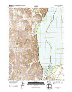 Clinton NW Iowa Historical topographic map, 1:24000 scale, 7.5 X 7.5 Minute, Year 2013