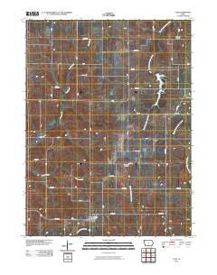 Clio Iowa Historical topographic map, 1:24000 scale, 7.5 X 7.5 Minute, Year 2010