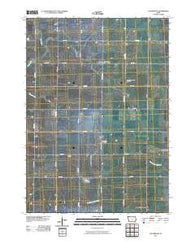 Cloverdale Iowa Historical topographic map, 1:24000 scale, 7.5 X 7.5 Minute, Year 2010