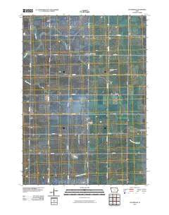 Cloverdale Iowa Historical topographic map, 1:24000 scale, 7.5 X 7.5 Minute, Year 2010