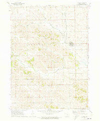 Clutier Iowa Historical topographic map, 1:24000 scale, 7.5 X 7.5 Minute, Year 1971