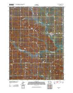 Clutier Iowa Historical topographic map, 1:24000 scale, 7.5 X 7.5 Minute, Year 2010