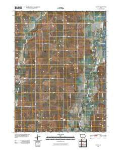 Coburg Iowa Historical topographic map, 1:24000 scale, 7.5 X 7.5 Minute, Year 2010