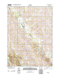 Coggon Iowa Historical topographic map, 1:24000 scale, 7.5 X 7.5 Minute, Year 2013