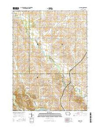 Coggon Iowa Current topographic map, 1:24000 scale, 7.5 X 7.5 Minute, Year 2015