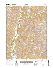 Coin Iowa Current topographic map, 1:24000 scale, 7.5 X 7.5 Minute, Year 2015