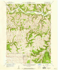 Colesburg Iowa Historical topographic map, 1:24000 scale, 7.5 X 7.5 Minute, Year 1957
