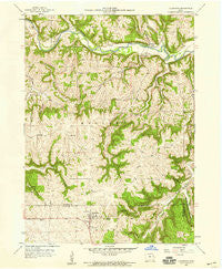 Colesburg Iowa Historical topographic map, 1:24000 scale, 7.5 X 7.5 Minute, Year 1957