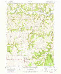 Colesburg Iowa Historical topographic map, 1:24000 scale, 7.5 X 7.5 Minute, Year 1957