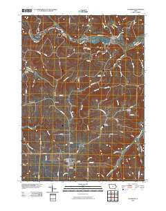 Colesburg Iowa Historical topographic map, 1:24000 scale, 7.5 X 7.5 Minute, Year 2010