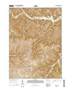 Colesburg Iowa Current topographic map, 1:24000 scale, 7.5 X 7.5 Minute, Year 2015