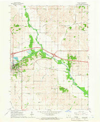 Colfax Iowa Historical topographic map, 1:24000 scale, 7.5 X 7.5 Minute, Year 1965