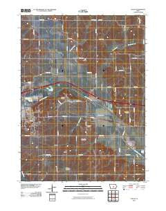 Colfax Iowa Historical topographic map, 1:24000 scale, 7.5 X 7.5 Minute, Year 2010