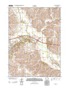 Colfax Iowa Historical topographic map, 1:24000 scale, 7.5 X 7.5 Minute, Year 2013