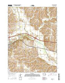 Colfax Iowa Current topographic map, 1:24000 scale, 7.5 X 7.5 Minute, Year 2015