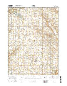 Collins Iowa Current topographic map, 1:24000 scale, 7.5 X 7.5 Minute, Year 2015