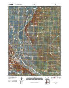 Columbus Junction Iowa Historical topographic map, 1:24000 scale, 7.5 X 7.5 Minute, Year 2010