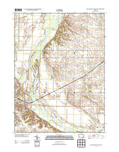 Columbus Junction Iowa Historical topographic map, 1:24000 scale, 7.5 X 7.5 Minute, Year 2013