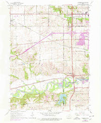 Commerce Iowa Historical topographic map, 1:24000 scale, 7.5 X 7.5 Minute, Year 1965