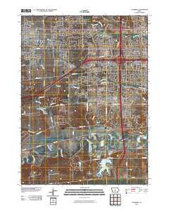 Commerce Iowa Historical topographic map, 1:24000 scale, 7.5 X 7.5 Minute, Year 2010