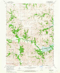 Confidence Iowa Historical topographic map, 1:24000 scale, 7.5 X 7.5 Minute, Year 1966