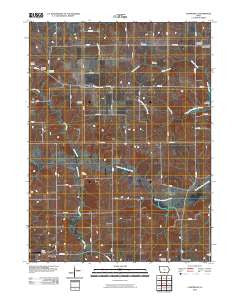 Confidence Iowa Historical topographic map, 1:24000 scale, 7.5 X 7.5 Minute, Year 2010