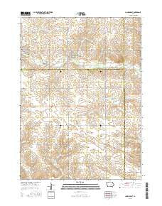 Conrad East Iowa Current topographic map, 1:24000 scale, 7.5 X 7.5 Minute, Year 2015