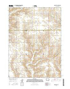 Conrad West Iowa Current topographic map, 1:24000 scale, 7.5 X 7.5 Minute, Year 2015