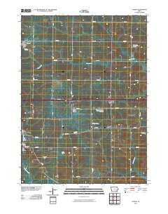 Conroy Iowa Historical topographic map, 1:24000 scale, 7.5 X 7.5 Minute, Year 2010