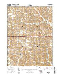 Conroy Iowa Current topographic map, 1:24000 scale, 7.5 X 7.5 Minute, Year 2015