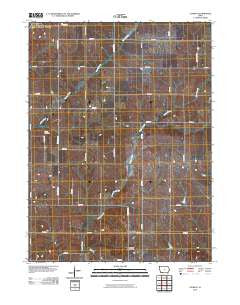 Conway Iowa Historical topographic map, 1:24000 scale, 7.5 X 7.5 Minute, Year 2010