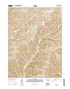 Conway Iowa Current topographic map, 1:24000 scale, 7.5 X 7.5 Minute, Year 2015