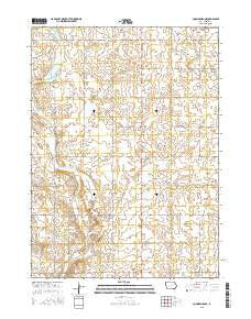 Coon Rapids NE Iowa Current topographic map, 1:24000 scale, 7.5 X 7.5 Minute, Year 2015