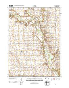 Cooper Iowa Historical topographic map, 1:24000 scale, 7.5 X 7.5 Minute, Year 2013
